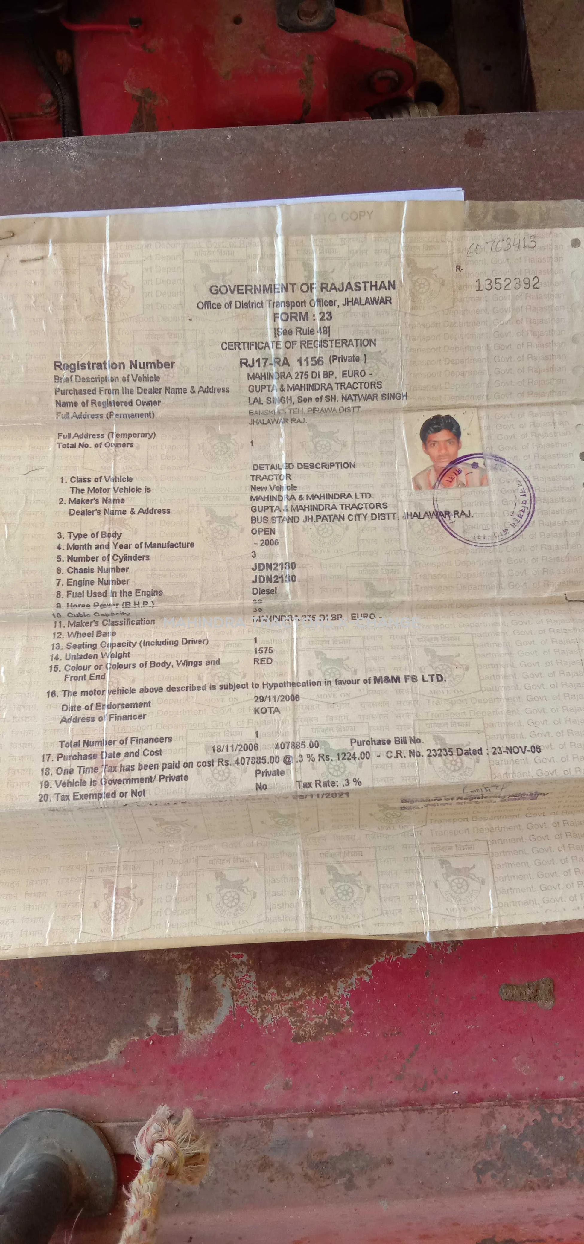 2006 Mahindra 275 DI TU-3