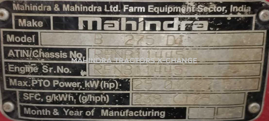 2015 Mahindra 275 DI TU-6