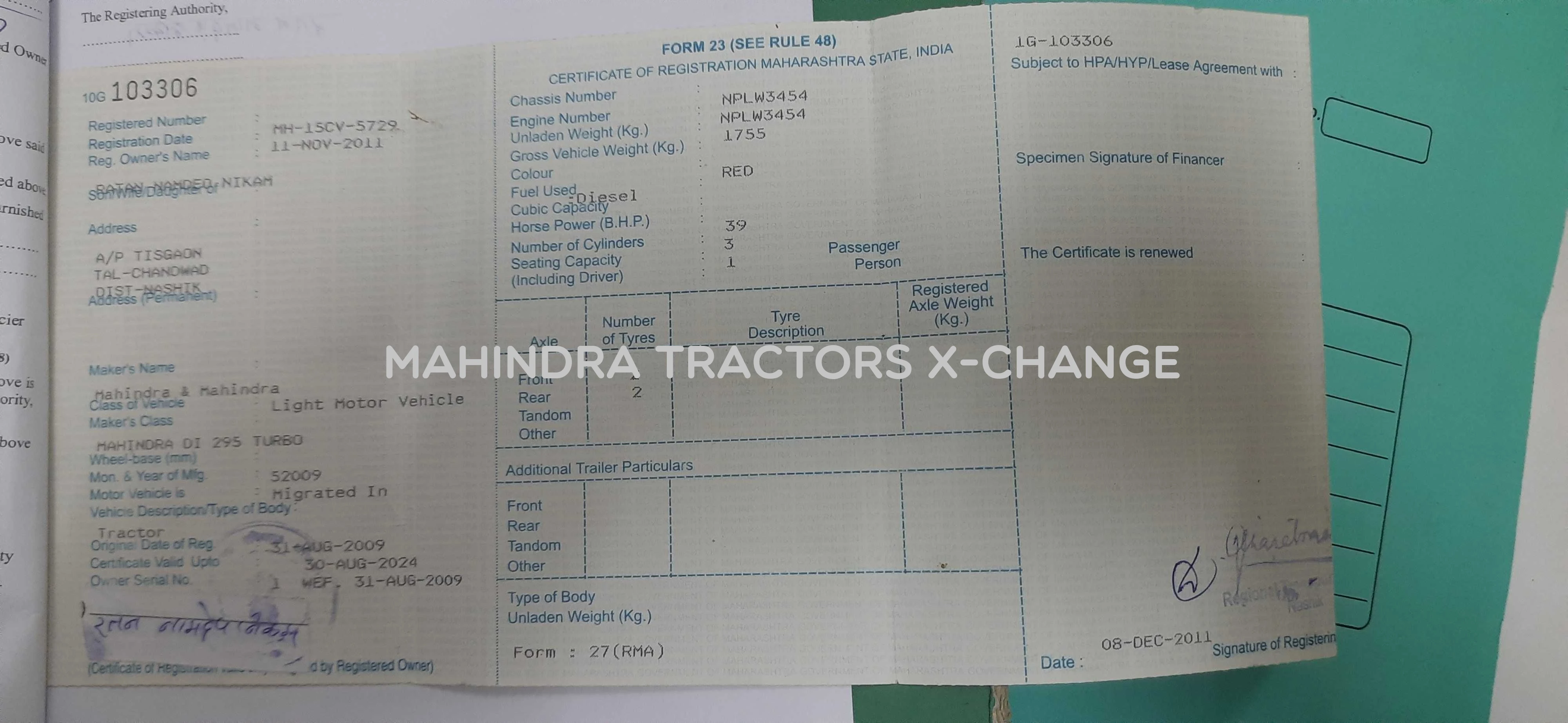 2009 Mahindra 295 DI Turbo-5