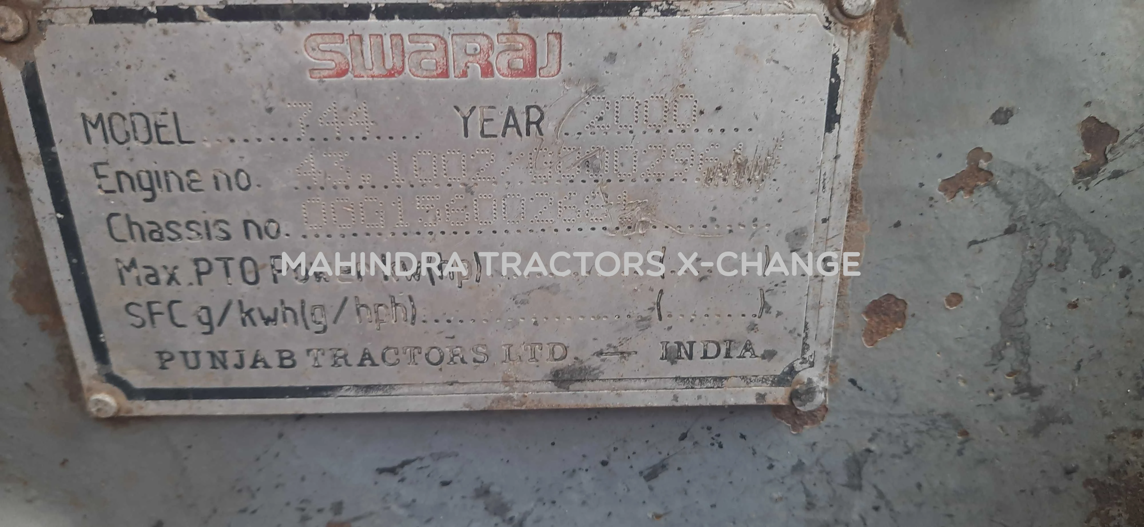 2000 Swaraj 744 FE-4