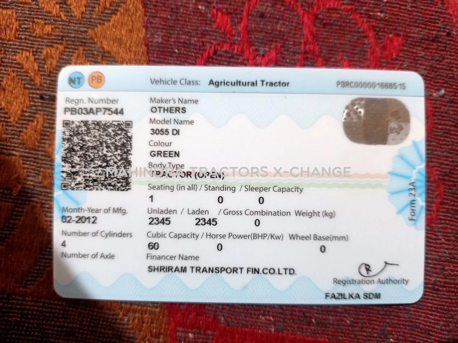 2012 Indo farm 3055 DI-4