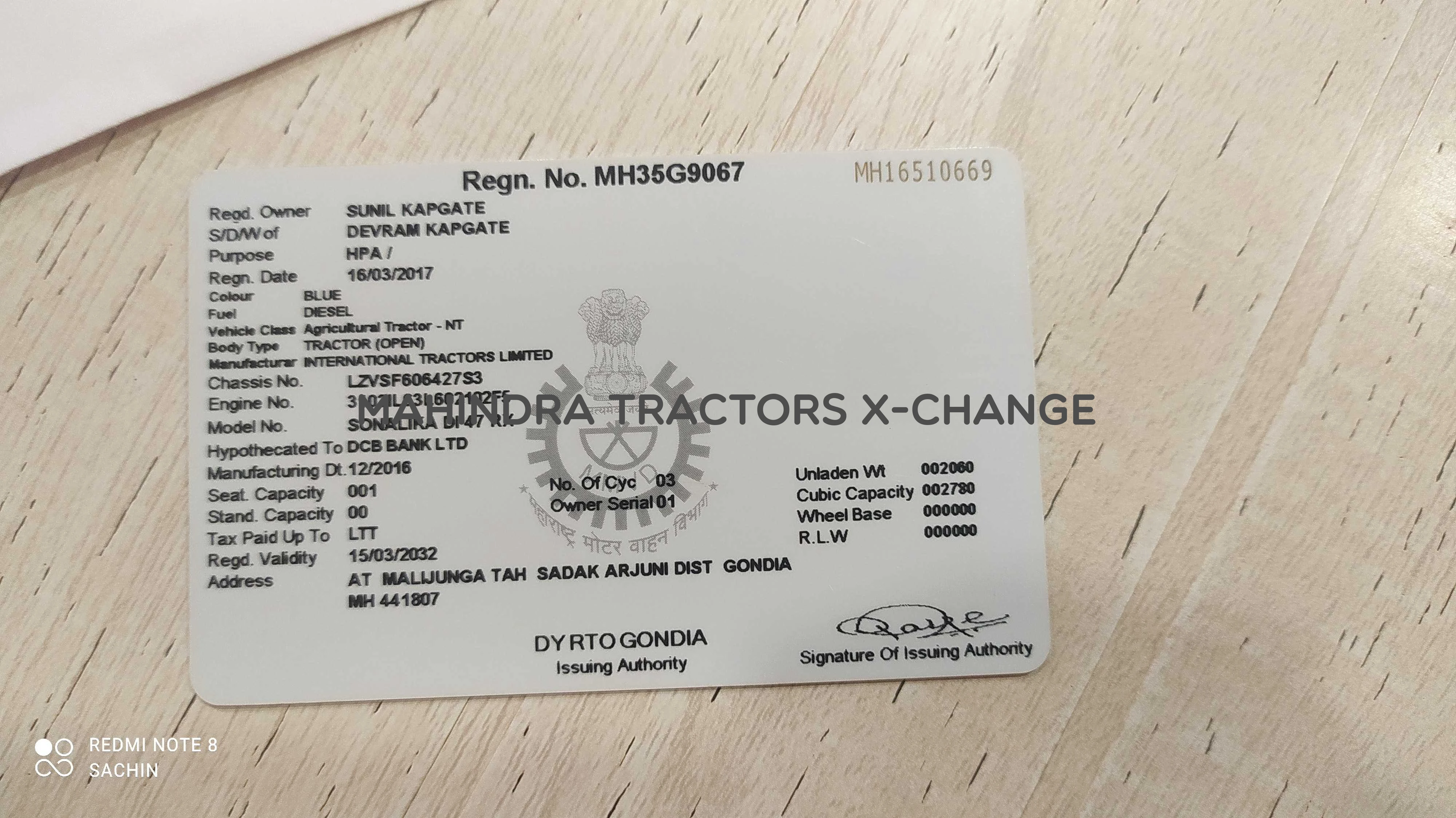 2016 Sonalika DI 47 RX-4