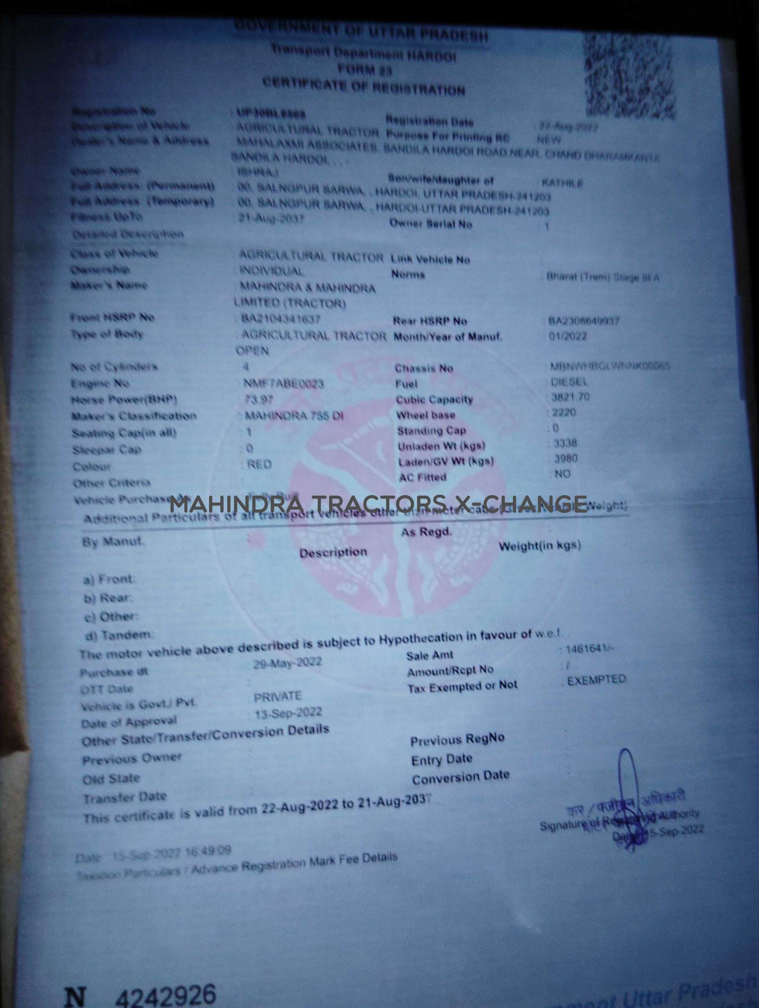 2022 Mahindra NOVO 755 DI-2