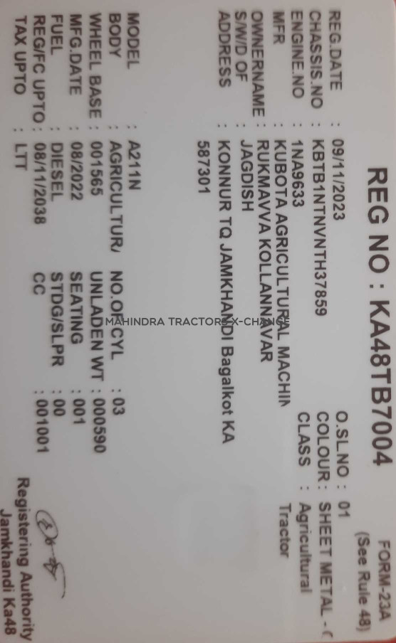 2022 Kubota A211N-OP-4