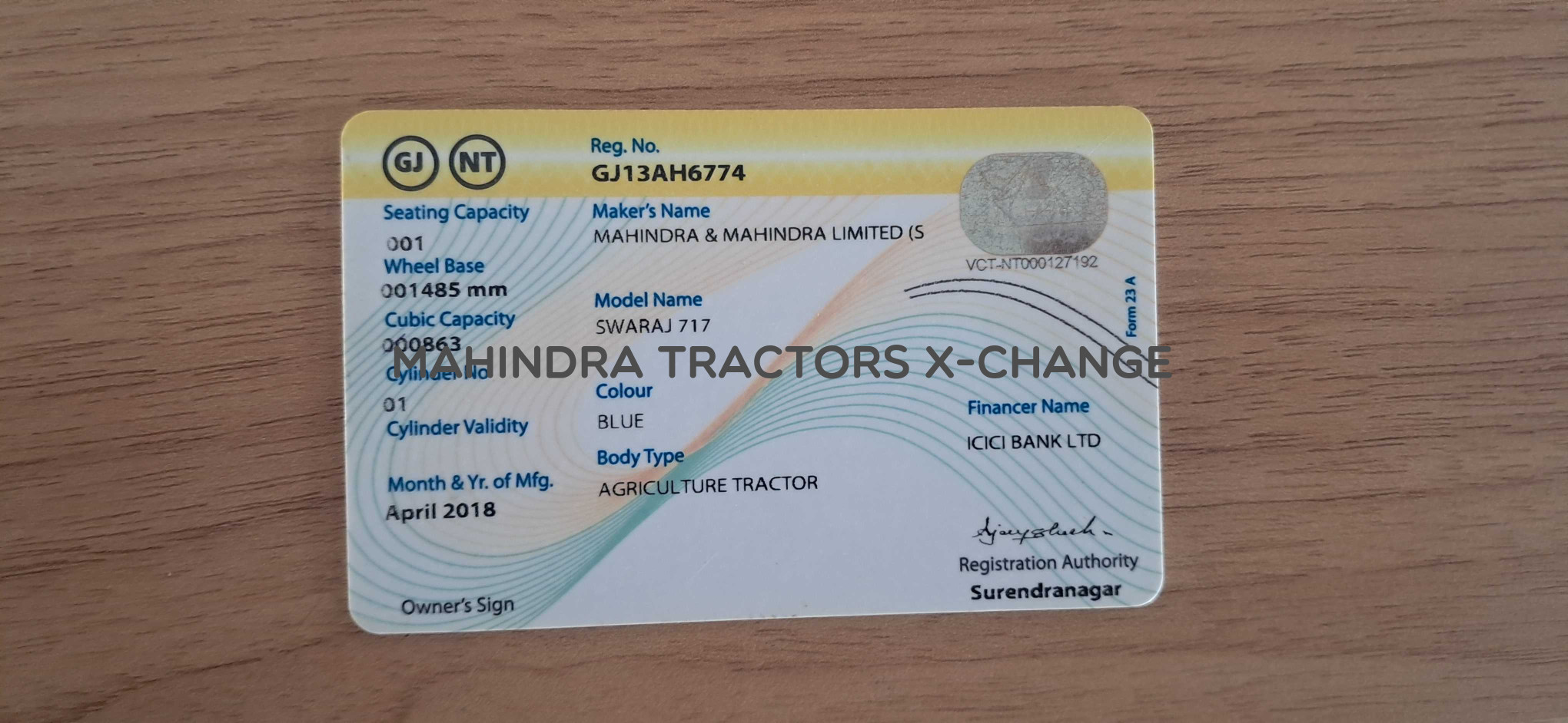 2018 Swaraj Swaraj 717-6