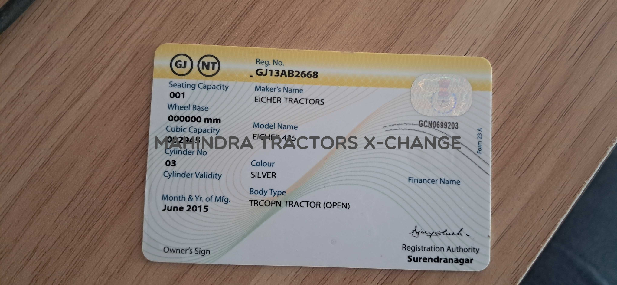 2015 Eicher Eicher 485-6