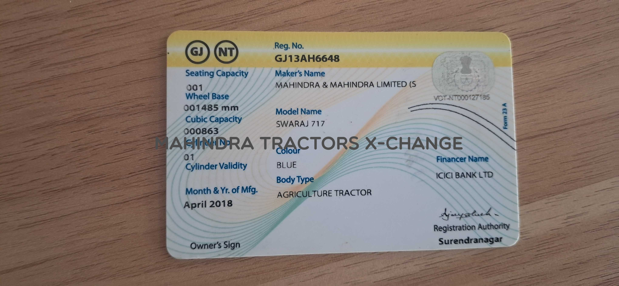 2018 Swaraj Swaraj 717-5