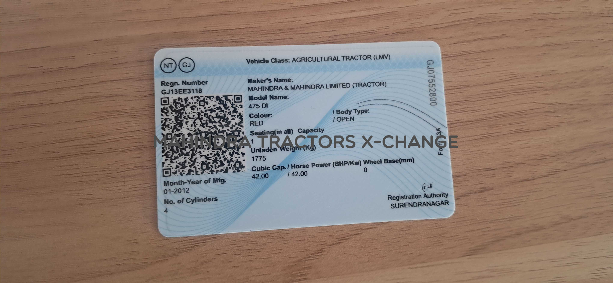 2012 Mahindra 475 DI BP-6